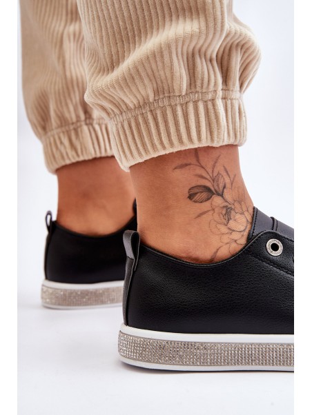 Women's Low Sneakers With Jets Black and white Demira