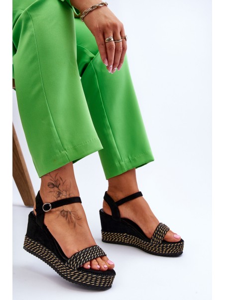 Classic Women's Wedge Sandals Black Malmo
