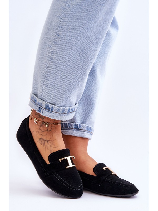 Classic Slip On Loafers Black Carly