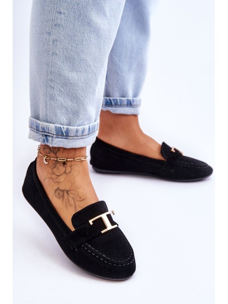 Classic Slip On Loafers Black Carly
