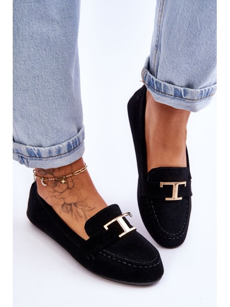 Classic Slip On Loafers Black Carly