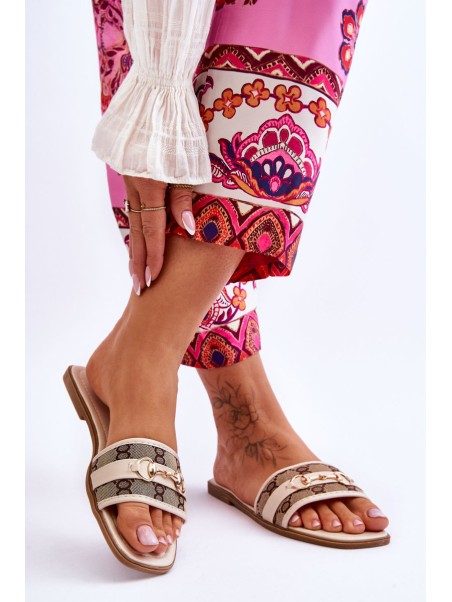 Classic Flat Heels Beige Marlene