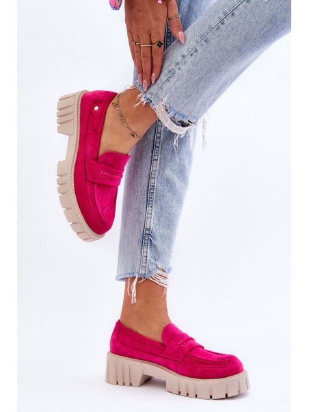 Women's Suede Slip-On Shoes Fuchsia Fiorell