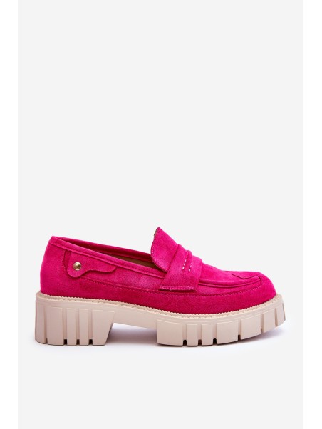 Women's Suede Slip-On Shoes Fuchsia Fiorell