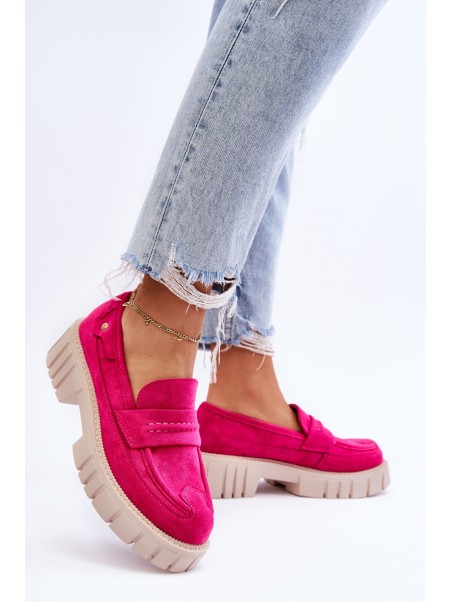 Women's Suede Slip-On Shoes Fuchsia Fiorell