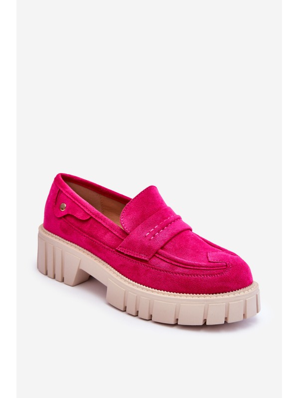 Women's Suede Slip-On Shoes Fuchsia Fiorell