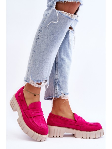 Women's Suede Slip-On Shoes Fuchsia Fiorell