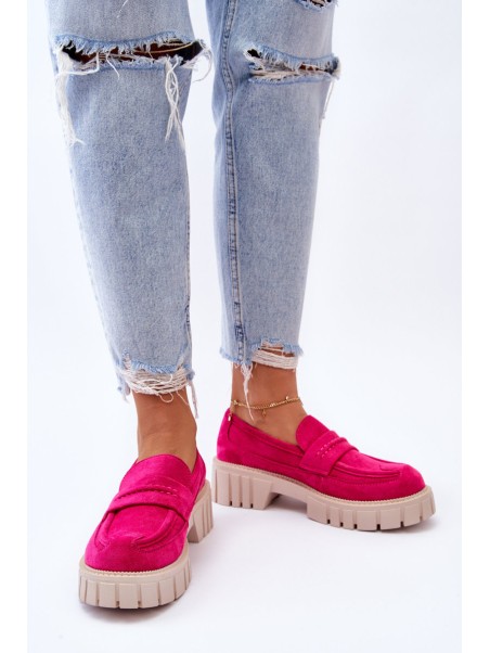 Women's Suede Slip-On Shoes Fuchsia Fiorell