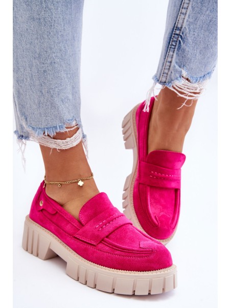 Women's Suede Slip-On Shoes Fuchsia Fiorell