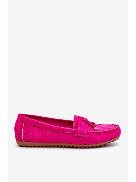Classic Suede Loafers Fuchsia Good Time