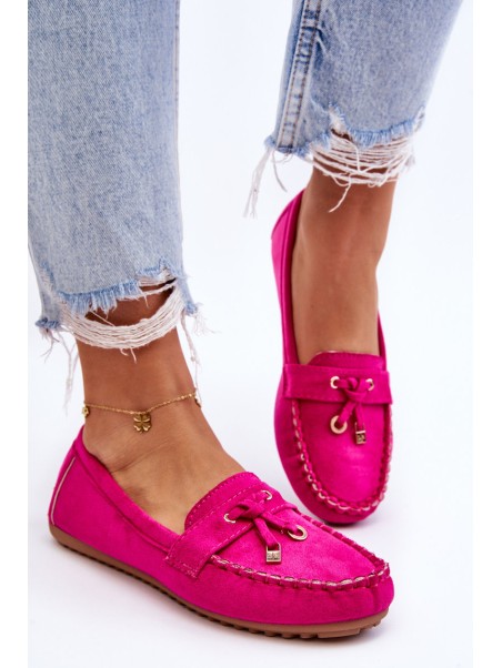 Classic Suede Loafers Fuchsia Good Time
