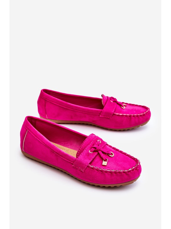 Classic Suede Loafers Fuchsia Good Time