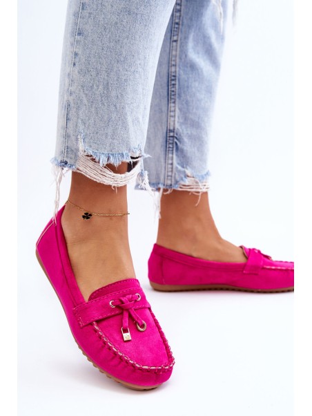 Classic Suede Loafers Fuchsia Good Time
