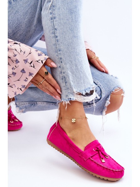 Classic Suede Loafers Fuchsia Good Time