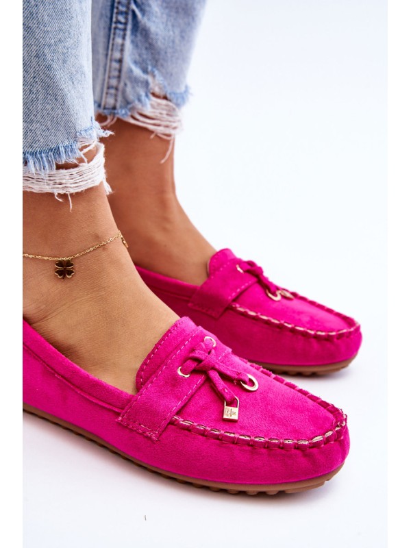 Classic Suede Loafers Fuchsia Good Time