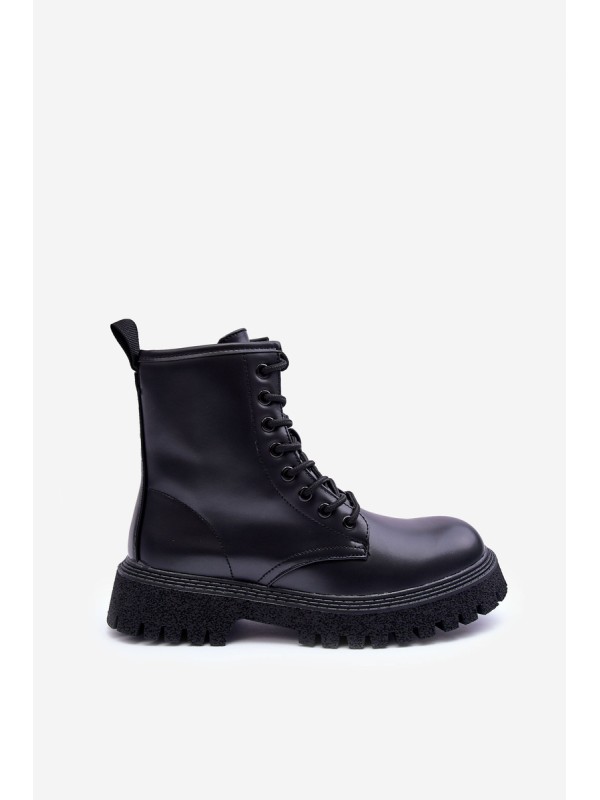Leather Boots Workery Women's Black Poonah