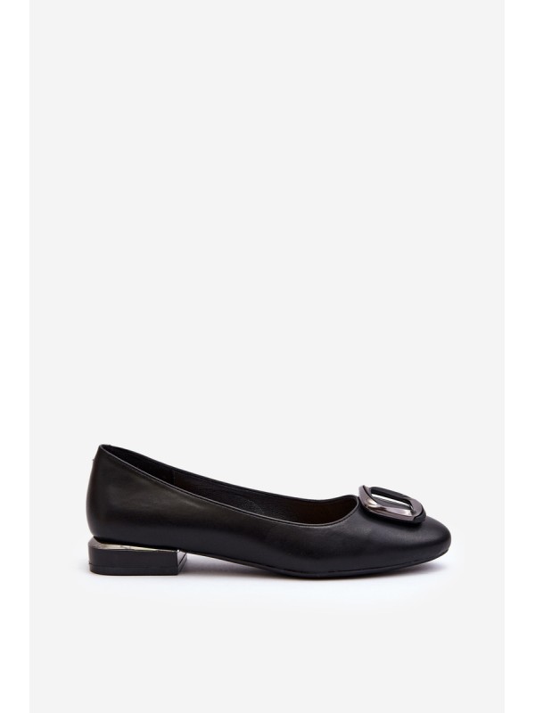 Ballet Flats with Buckle Sergio Leone BL203 Black