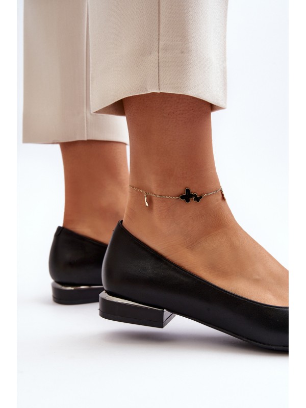 Ballet Flats with Buckle Sergio Leone BL203 Black