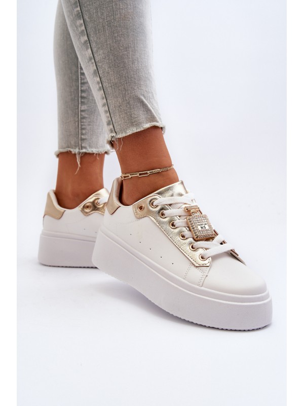 Women's Sneakers with Decoration White Celedria
