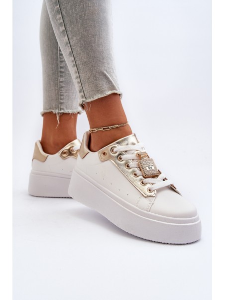 Women's Sneakers with Decoration White Celedria