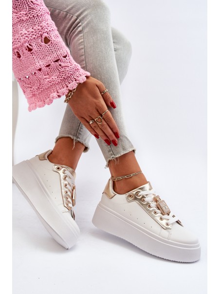 Women's Sneakers with Decoration White Celedria