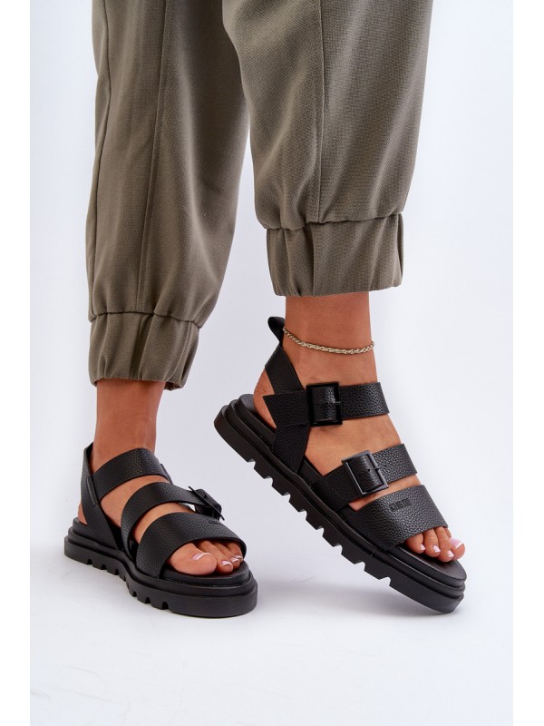 Women's Eco Leather Sandals Big Star NN274065 Black