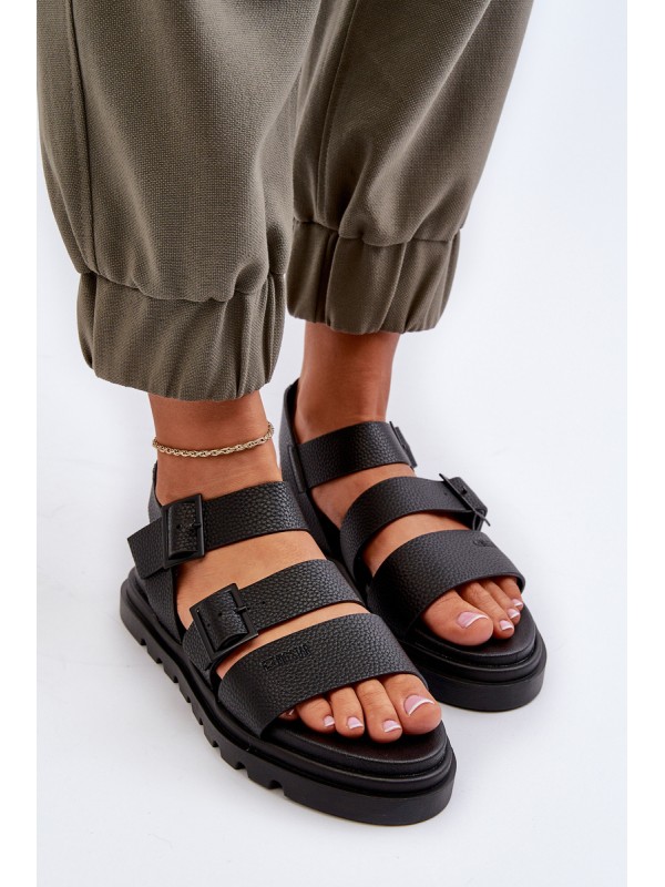 Women's Eco Leather Sandals Big Star NN274065 Black