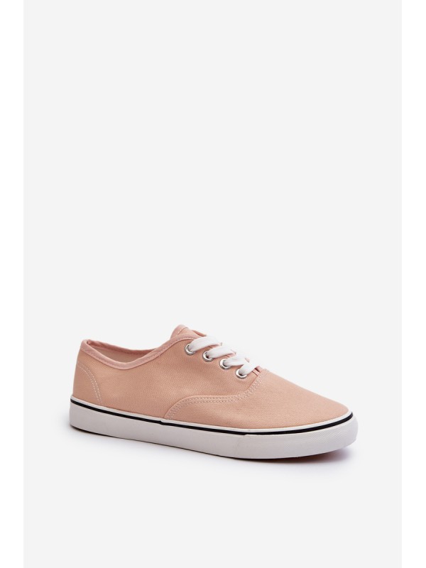 Women's Classic Pink Canvas Sneakers Olvali