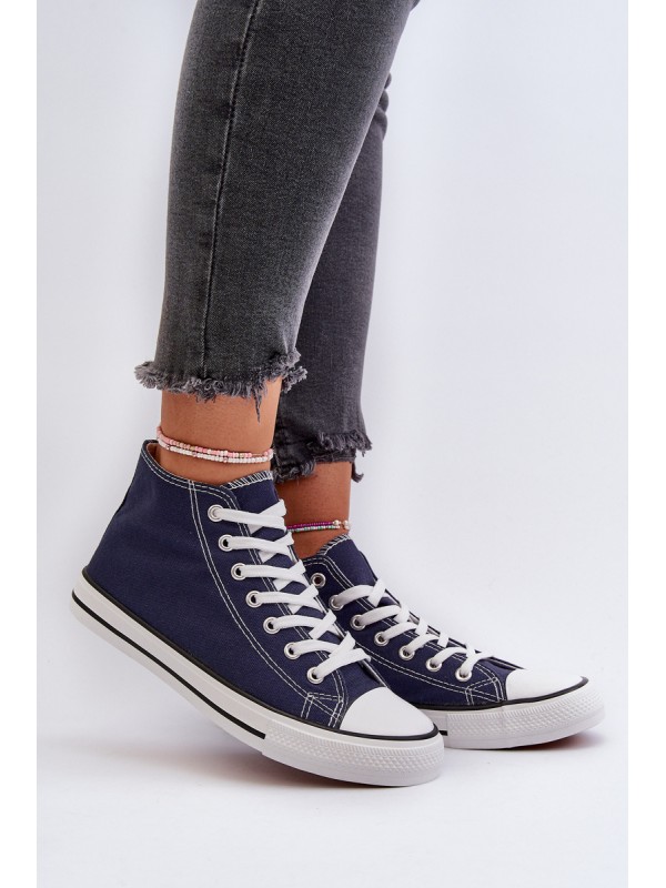Navy Blue Women's Sneakers Socerio