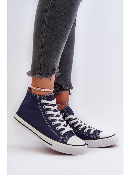 Navy Blue Women's Sneakers Socerio