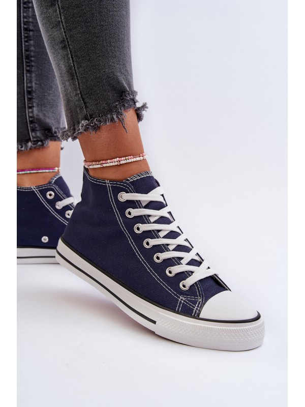 Navy Blue Women's Sneakers Socerio