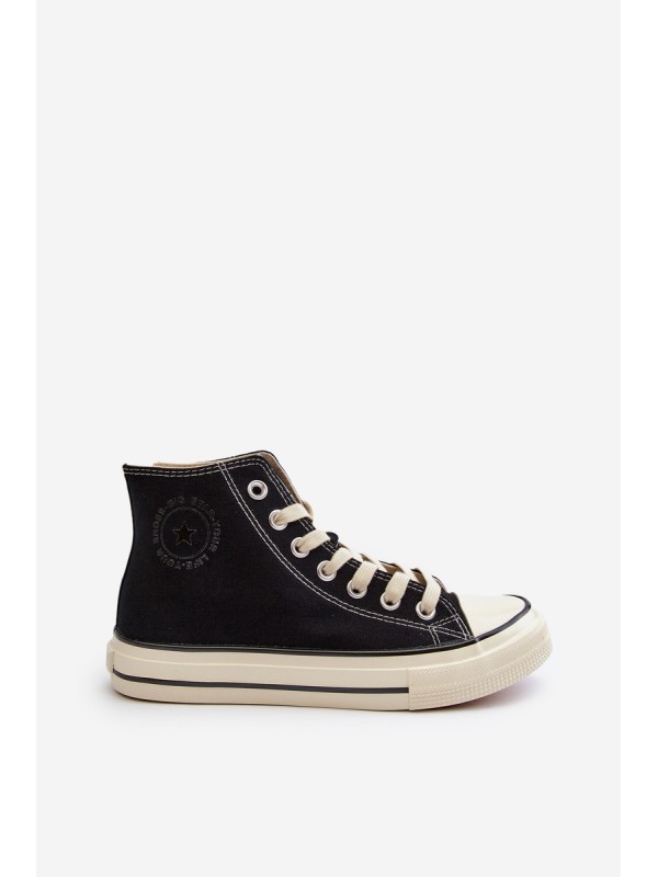Women's High-Top Sneakers Big Star NN274283 Black