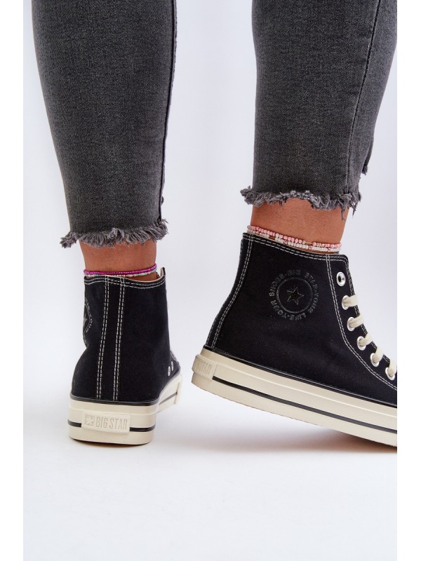 Women's High-Top Sneakers Big Star NN274283 Black
