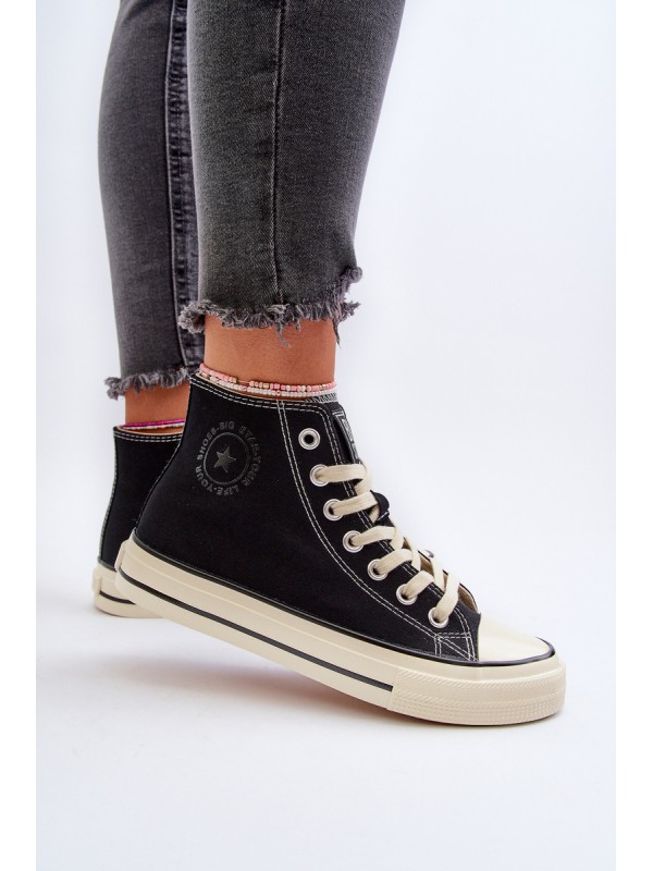 Women's High-Top Sneakers Big Star NN274283 Black