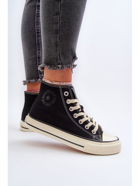 Women's High-Top Sneakers Big Star NN274283 Black