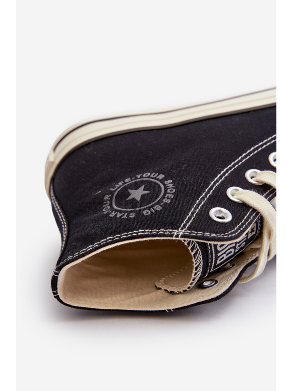 Women's High-Top Sneakers Big Star NN274283 Black