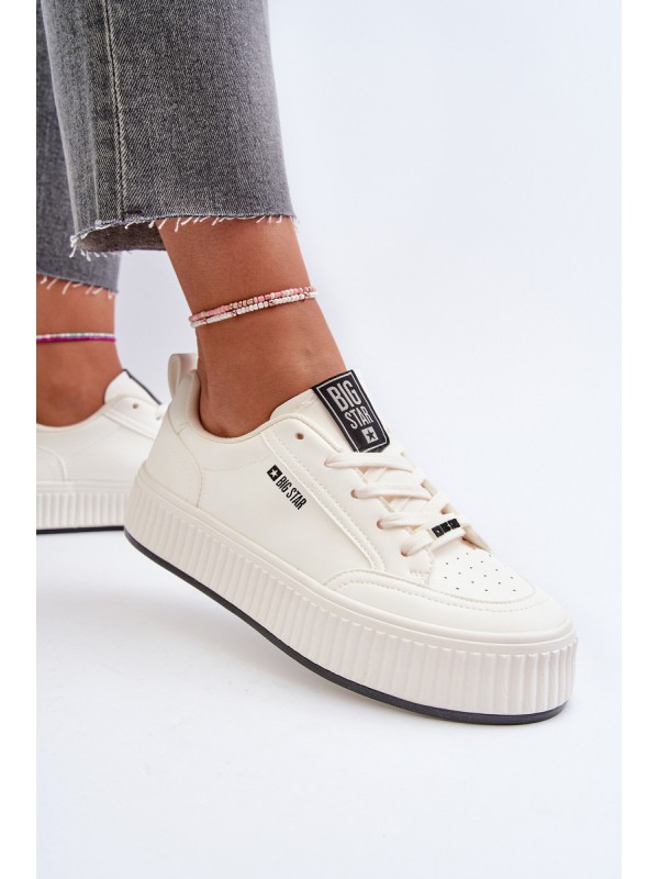 Women's platform sneakers Big Star NN274254 White