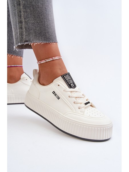 Women's platform sneakers Big Star NN274254 White