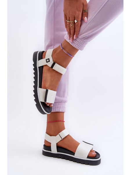 Women's Platform Sandals Big Star NN274777 White