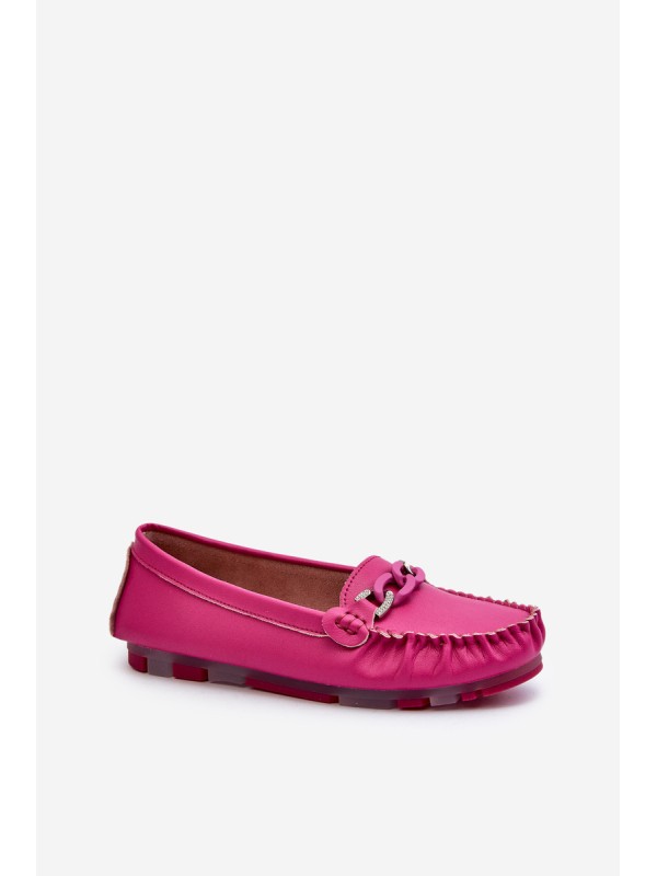 Suede Comfortable Loafers Fuchsia Giovana