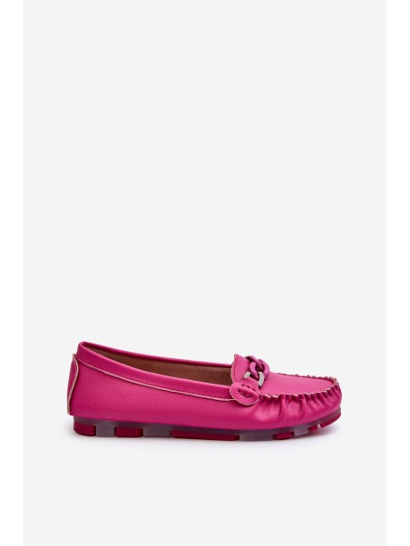 Suede Comfortable Loafers Fuchsia Giovana
