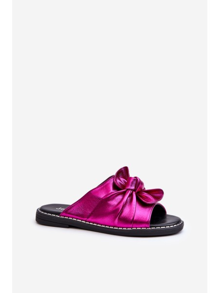 Women's Flat Sandals with Cutouts Fuchsia Fiviama