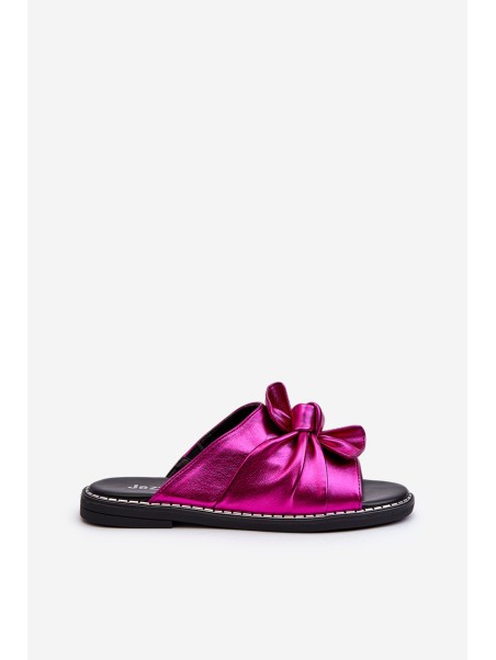Women's Flat Sandals with Cutouts Fuchsia Fiviama