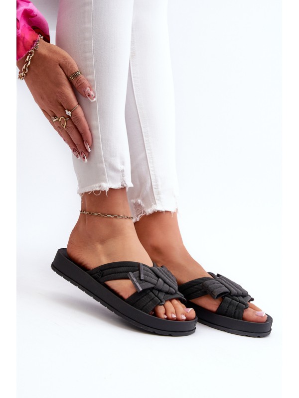 Scented Women's Flat Sole Sandals ZAXY LL285096 Black