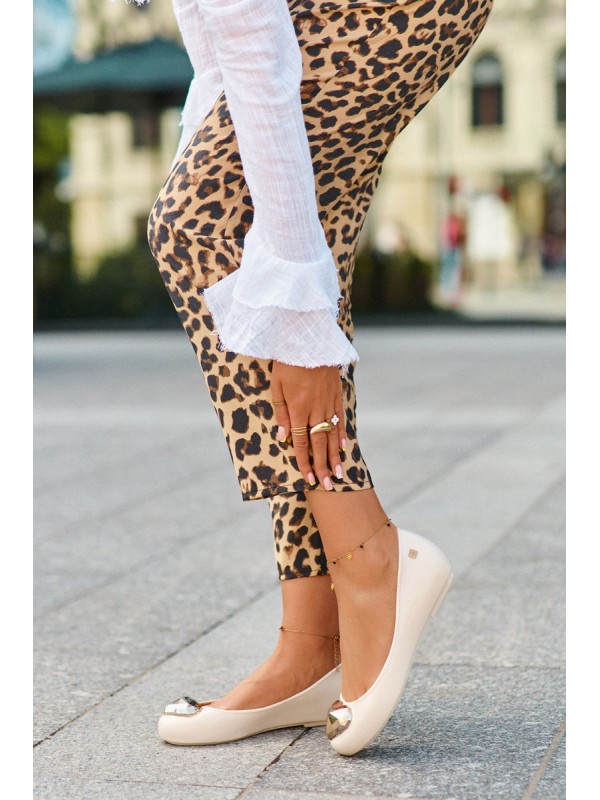 Women's scented ballerina flats with a heart ZAXY NN285009 beige