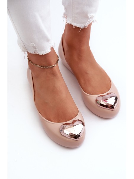 Women's Scented Ballerinas with Heart ZAXY NN285010 Nude