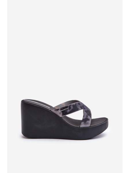 Women's Wedge Sandals 83520 Ipanema High Fashion Slide Fem Black