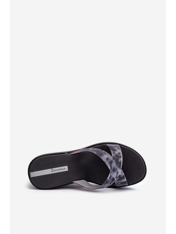 Women's Wedge Sandals 83520 Ipanema High Fashion Slide Fem Black