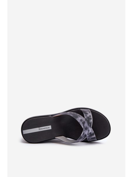 Women's Wedge Sandals 83520 Ipanema High Fashion Slide Fem Black
