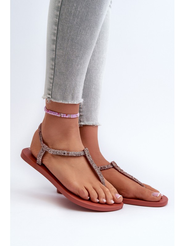 Women's Flip Flops with Brocade 26914 Ipanema Class Brilha Fem Coral